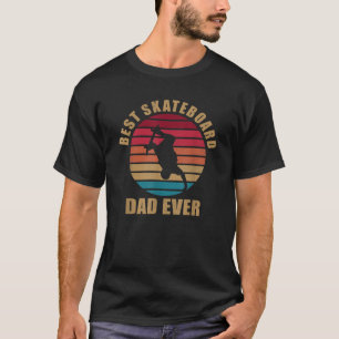 Mens Vintage Retro Best Skateboard Dad Ever Funny T-Shirt
