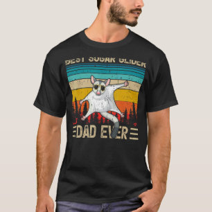 Mens Vintage Retro Best Sugar Glider Dad Ever Fat T-Shirt