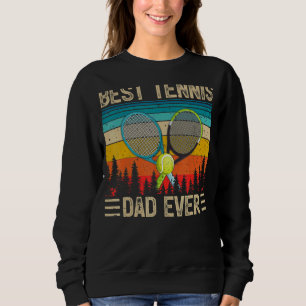 Mens  Vintage Retro Best Tennis Dad Ever Father's  Sweatshirt