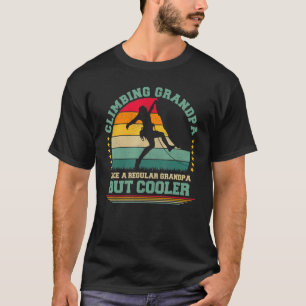 Mens Vintage Retro Climbing Grandpa Father's Day T-Shirt