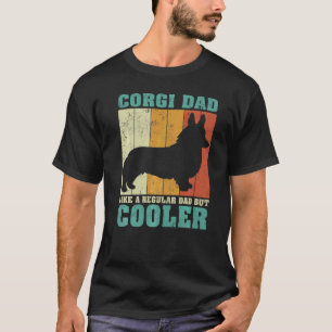 Mens Vintage Retro Corgi Dad Like A Regular Dad Fa T-Shirt