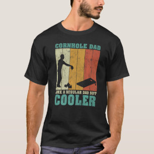 Mens Vintage Retro Cornhole Dad Like A Regular Dad T-Shirt