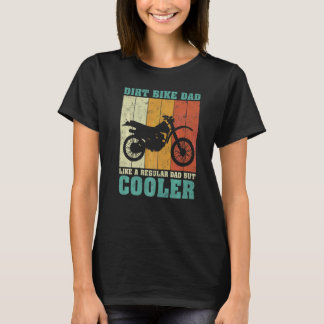 Mens Vintage Retro Dirt Bike Dad Like A Regular Da T-Shirt