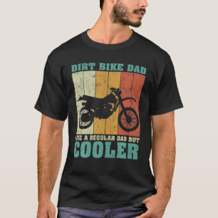 Mens Vintage Retro Dirt Bike Dad Like A Regular Da T-Shirt