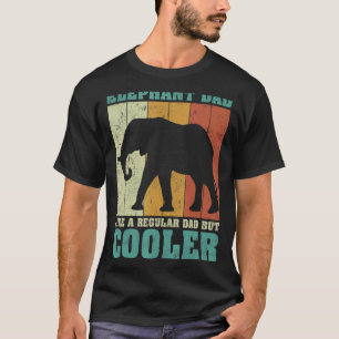 Mens Vintage Retro Elephant Dad Like A Regular Dad T-Shirt