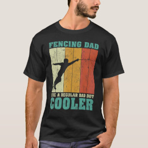Mens Vintage Retro Fencing Dad Like A Regular Dad T-Shirt