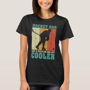 Mens Vintage Retro Hockey Dad Like A Regular Dad F T-Shirt