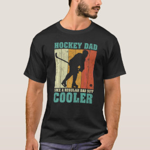 Mens Vintage Retro Hockey Dad Like A Regular Dad F T-Shirt
