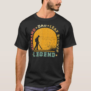 Mens Vintage Retro Husband Dad Leaf Blower Legend T-Shirt
