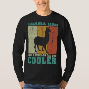 Mens Vintage Retro Llama Dad Like A Regular Dad Fa T-Shirt