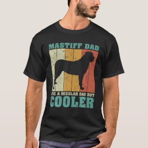 Mens Vintage Retro Mastiff Dad Like A Regular Dad T-Shirt