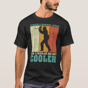 Mens Vintage Retro Paintball Dad Like A Regular Da T-Shirt