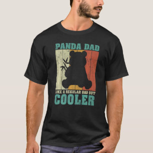 Mens Vintage Retro Panda Dad Like A Regular Dad Fa T-Shirt