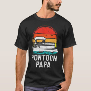 Mens Vintage Retro Pontoon Boat Boating Pontoon Pa T-Shirt