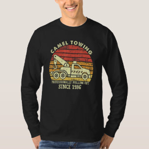 Mens Vintage Retro Professionally Camel Towing Tow T-Shirt