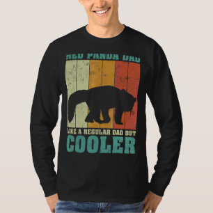 Mens Vintage Retro Red Panda Dad Like A Regular Da T-Shirt