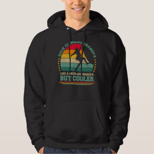 Mens Vintage Retro Rock Climbing Grandpa Father's Hoodie