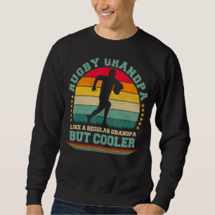 Mens Vintage Retro Rugby Grandpa Father's Day Sweatshirt