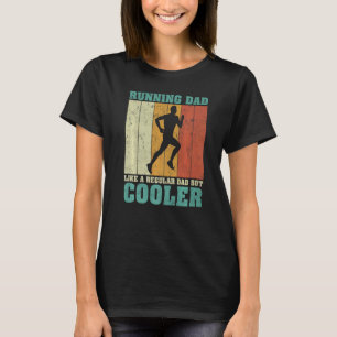 Mens Vintage Retro Running Dad Like A Regular Dad  T-Shirt