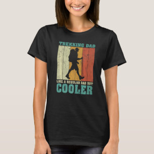 Mens Vintage Retro Trekking Dad Like A Regular Dad T-Shirt