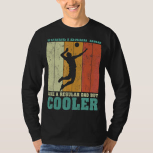 Mens Vintage Retro Volleyball Dad Like A Regular D T-Shirt