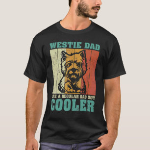 Mens Vintage Retro Westie Dad Like A Regular Dad F T-Shirt
