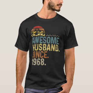 Mens Vintage Rings Wedding Anniversary Awesome Hus T-Shirt