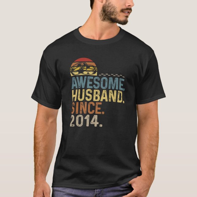 Mens Vintage Rings Wedding Anniversary Awesome  T-Shirt (Front)