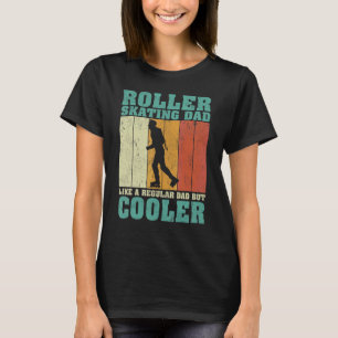 Mens Vintage Roller Skating Dad Like A Regular Dad T-Shirt