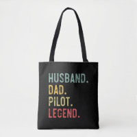 Mens Vintage Shirt Husband Dad Pilot Legend Retro