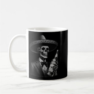 Mens Vintage Skeleton Funny Mexico Dia De Los Coffee Mug