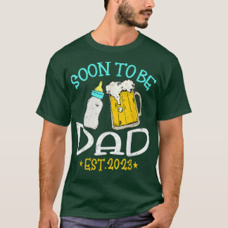 Mens Vintage Soon To Be Dad 2023 Funny Pregnancy D T-Shirt
