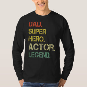 Mens Vintage Style Dad Hero Actor Legend Father's T-Shirt