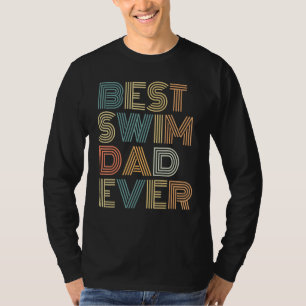 Mens Vintage Swim Dad at Swim Meet Father's Day T-Shirt