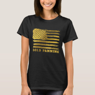 Mens Vintage Us Flag Gold Digger Patriotic America T-Shirt