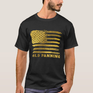 Mens Vintage Us Flag Gold Digger Patriotic America T-Shirt