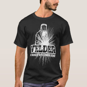 Mens Vintage Welder Welder An Engineer With Commo T-Shirt