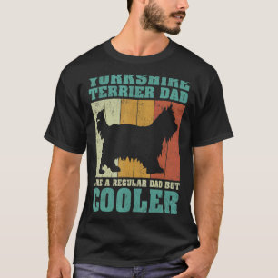 Mens Vintage Yorkshire Terrier Dad Like A Regular  T-Shirt