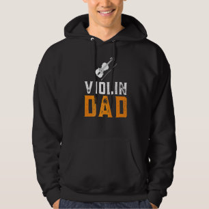 Mens Violin Dad Musician Orchestra Teacher Violini Hoodie