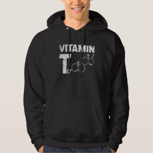 Mens Vitamin Testosteron Bodybuilding Gym Fitness Hoodie