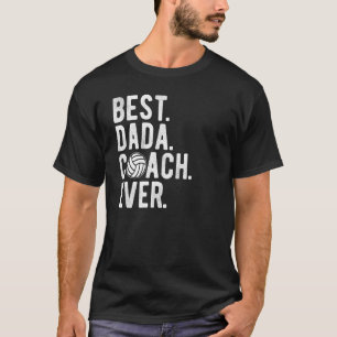 Mens Volleyball Best Dada Coach Ever Dad Daddy Fat T-Shirt