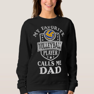 Mens Volleyball Dad  For Volleyball  Cool Graphic Sweatshirt