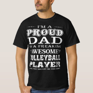 Mens Volleyball  I'm a proud Volleyball Dad Gift  T-Shirt