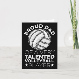 Mens Volleyball Quote For A Dad Of A Volleyball Pl Card