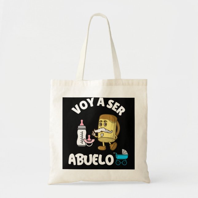 Mens Voy A Ser Abuelo Primerizos Futuro Abuelos An Tote Bag (Front)