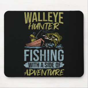 Mens walleye hunting walleye fisherman hunter mouse pad