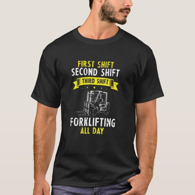 Mens Warehouse Forklifter for Warehouse Driver 1 T-Shirt (Front)
