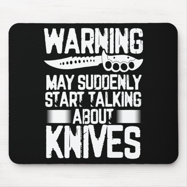 Mens Warning May Suddenly Start Talking About Mouse Pad (Front)