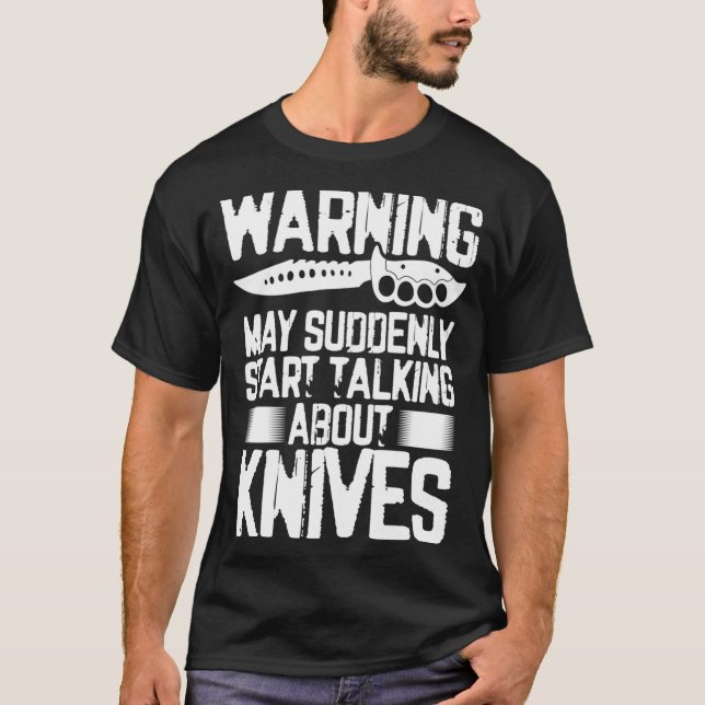 Mens Warning May Suddenly Start Talking About T-Shirt (Front)