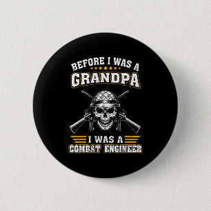 Mens was a combat engineer before grandpa proud 6 cm round badge